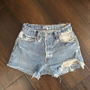 RE/DONE x Levi’s Women's Blue Denim Shorts